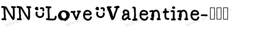 NN Love Valentine字体转换